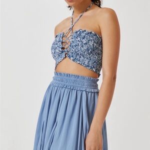Anthropologie Current Air Shine Mini Skirt